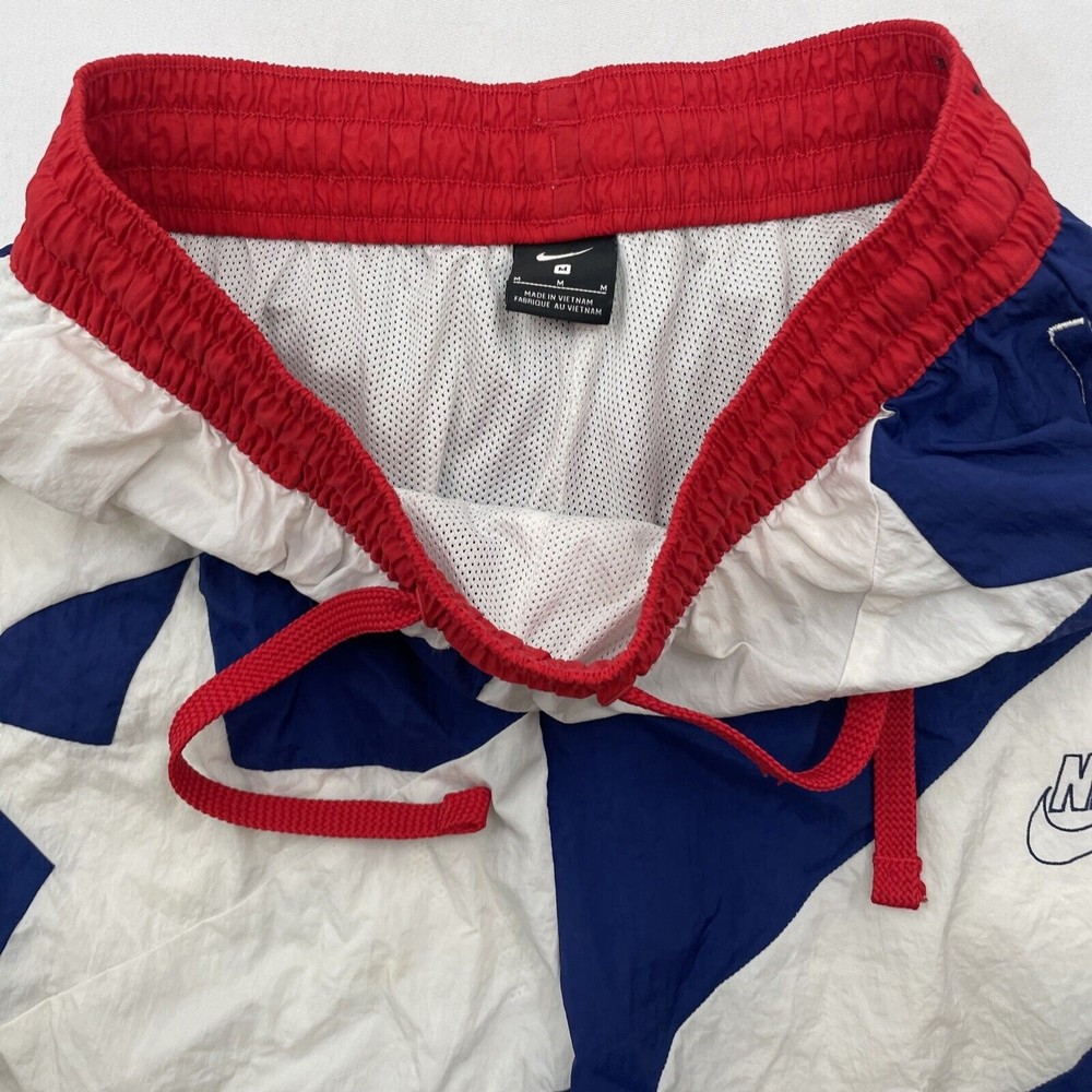 Nike Mens M USA Flag Dri Fit Basketball Shorts Star Red White Blue Athletic Gym - Picture 8 of 10